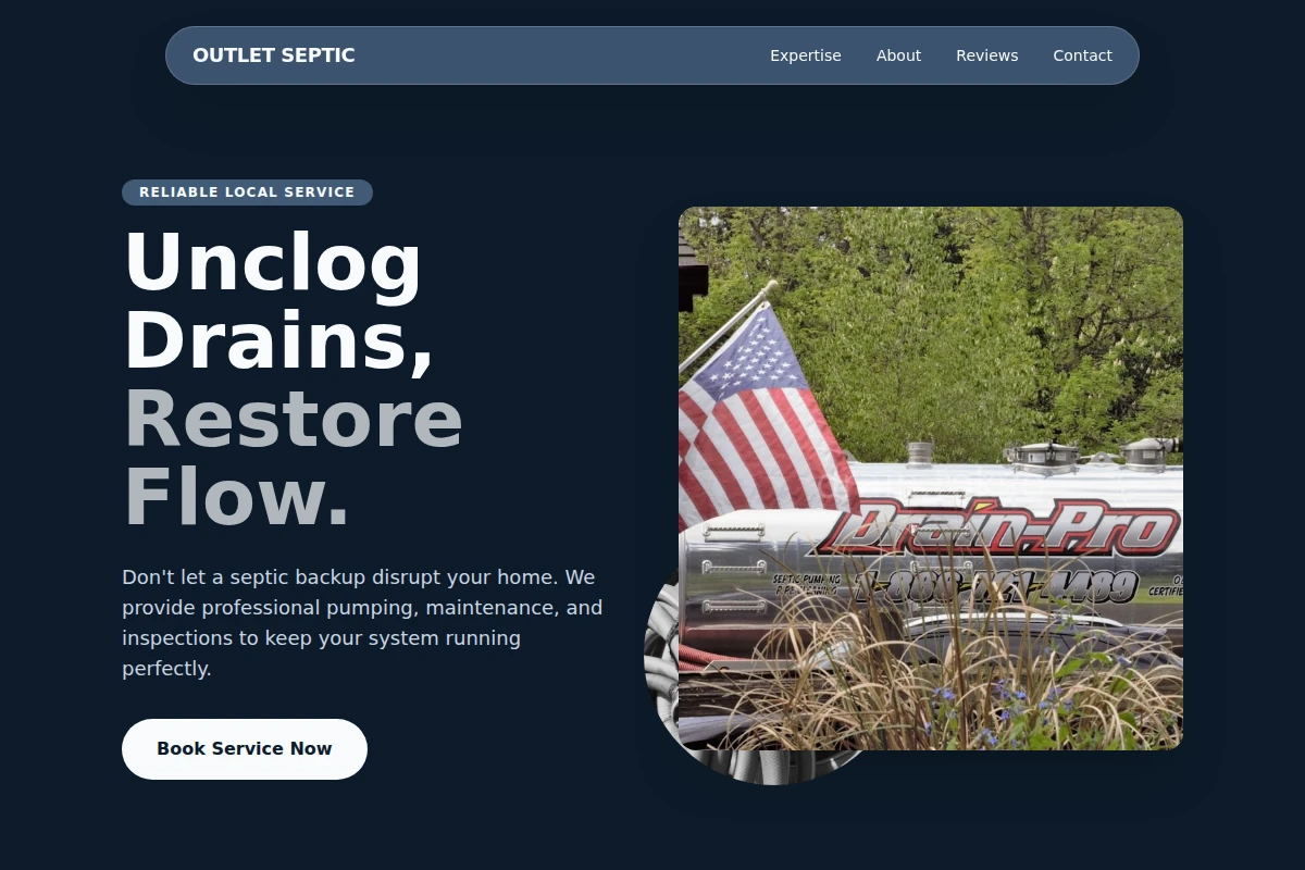 Outlet Septic Pumping