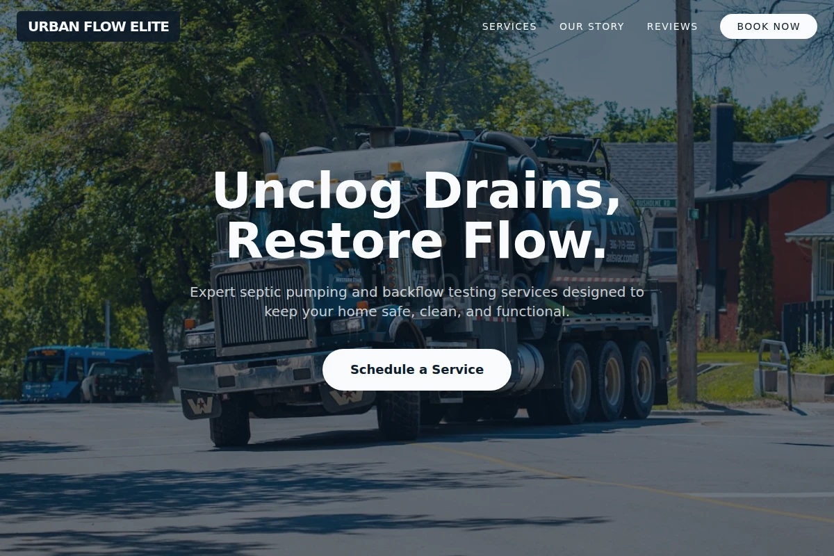 Backflow Septic Pumping