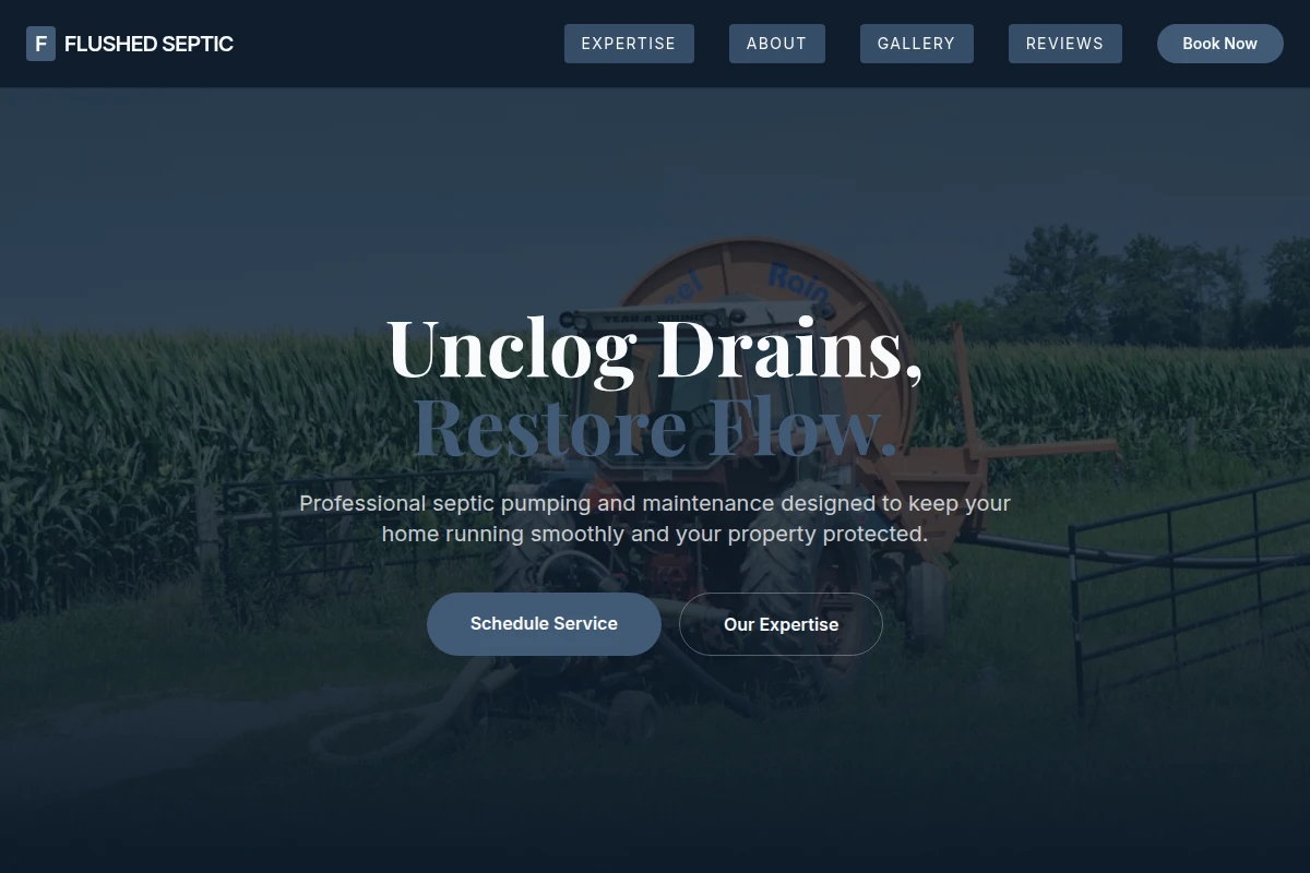 Flushed Septic Pumping