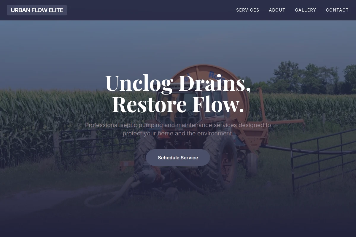 Trench Septic Pumping