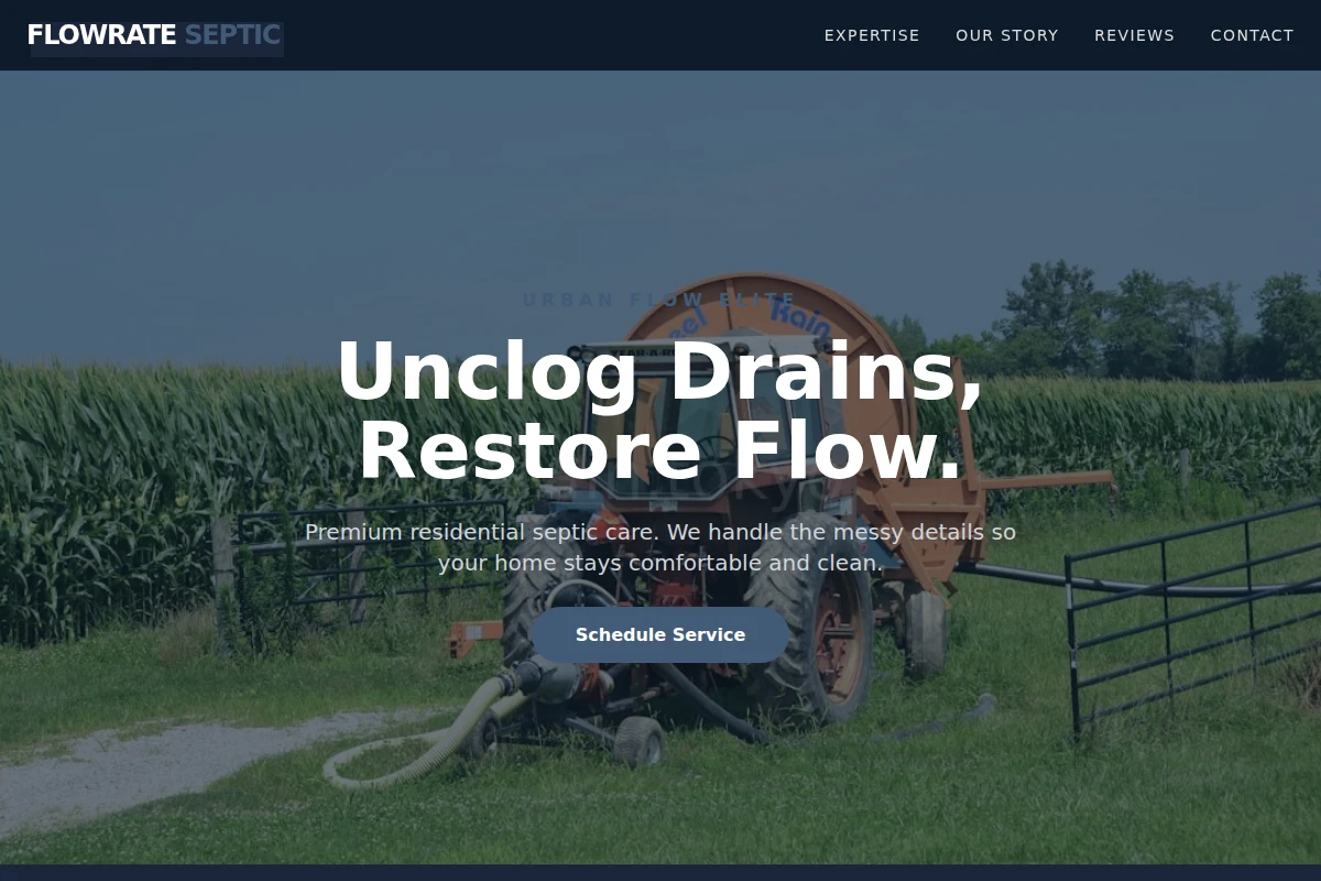 Flowrate Septic Pumping